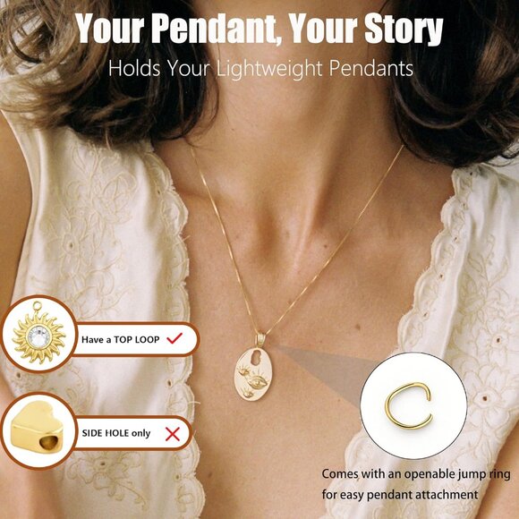 New Minimalist Thin Gold Chain 18K Gold Plated Thin Box Chain Necklace Short - Picture 4 of 6